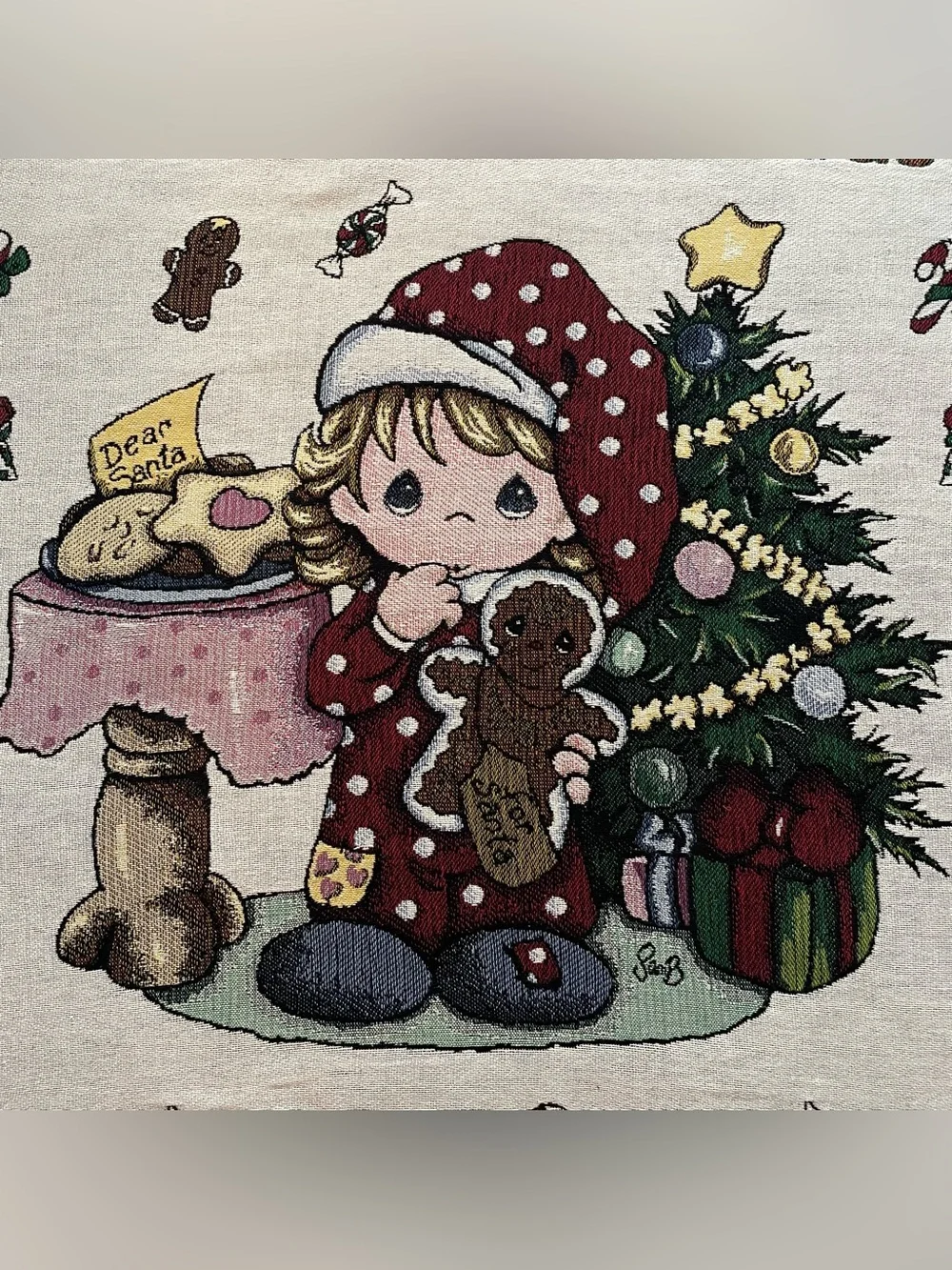 Vintage Precious Moments 1993 Sweetest Christmas Throw 53x65 Original Packaging